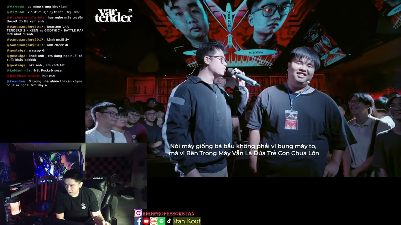VAR TENDERS 2 - KEEN vs GODTHIC - BATTLE RAP | Livestream Reaction