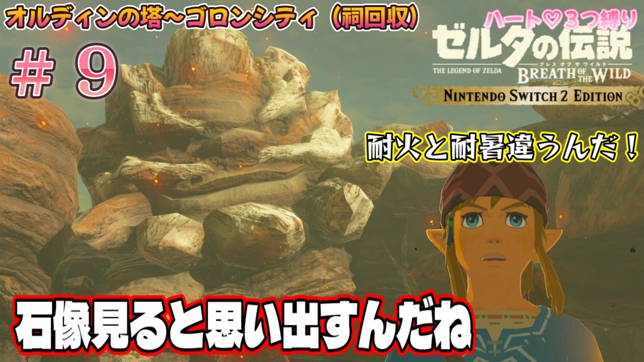 耐火と耐暑って別なのね…。【ゼルダの伝説 ブレスオブザワイルド ハート３つ縛り #９】