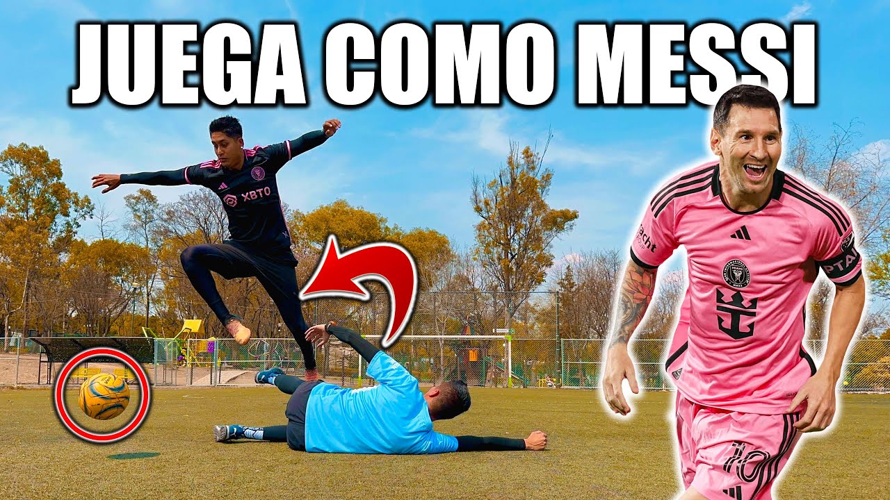 Juega cómo MESSI en 3 MINUTOS O MENOS  🐐 Aprende a burlar a tu rival FÁCIL en el FUTBOL  ⚽️