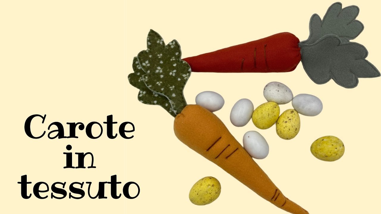 Carote in tessuto ! Carinissime e molto semplici!  #caroteintessuto #nanadecor #cucitocreativo