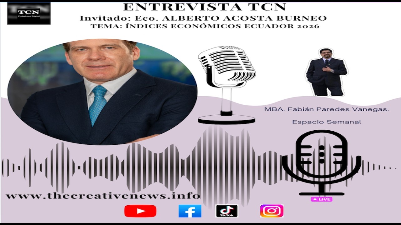 Entrevista TCN con el Economista Alberto Acosta Burneo principal de Análisis Semanal, interesante !!