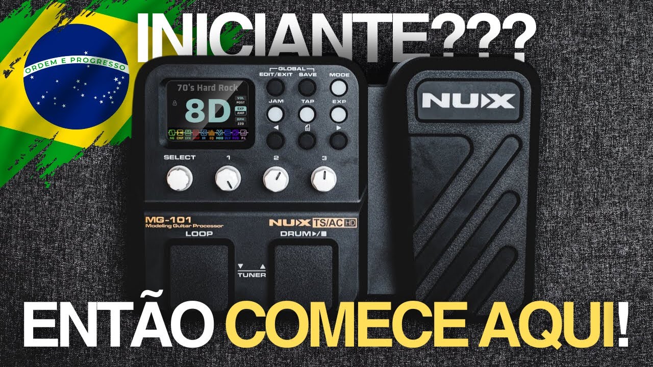 A MELHOR PEDALEIRA para iniciantes em 2024 &Eacute; ESSA! NUX MG101 Review Completo