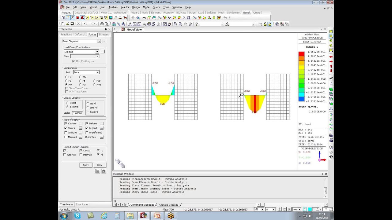 CSPFea Flash Training 17 Opzione drilling DOF elemento plate