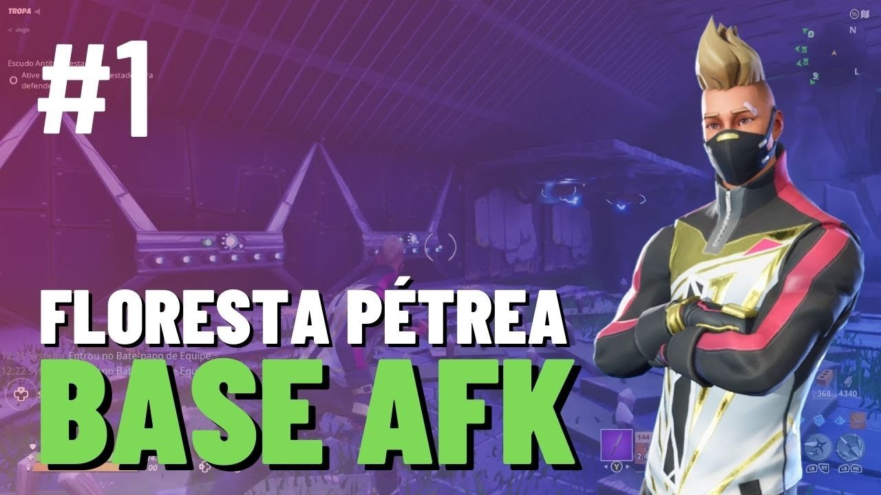 BASE AFK EM FLORESTA PÉTREA - #1: FORTNITE SALVE O MUNDO