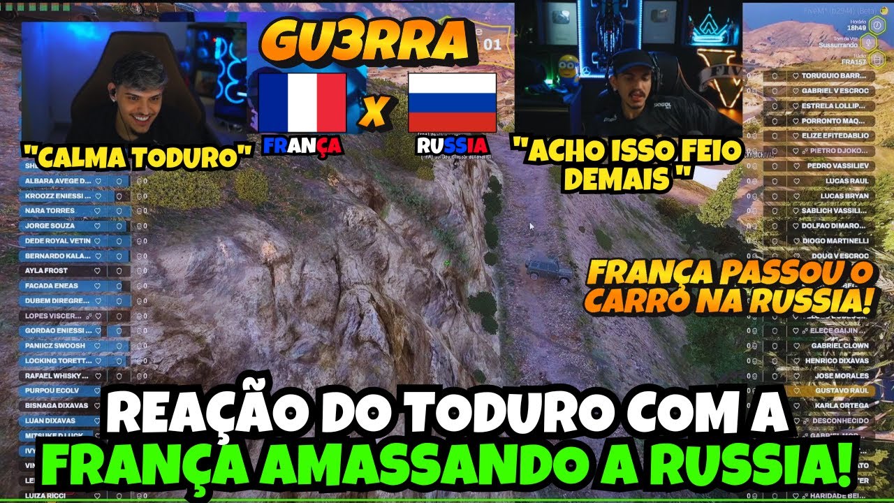LUANZ VENDO A REAÇÃO DO TODURO COM A RUSSIA SENDO AMASSADA PELA FRANÇA NA GU3RRA!!!