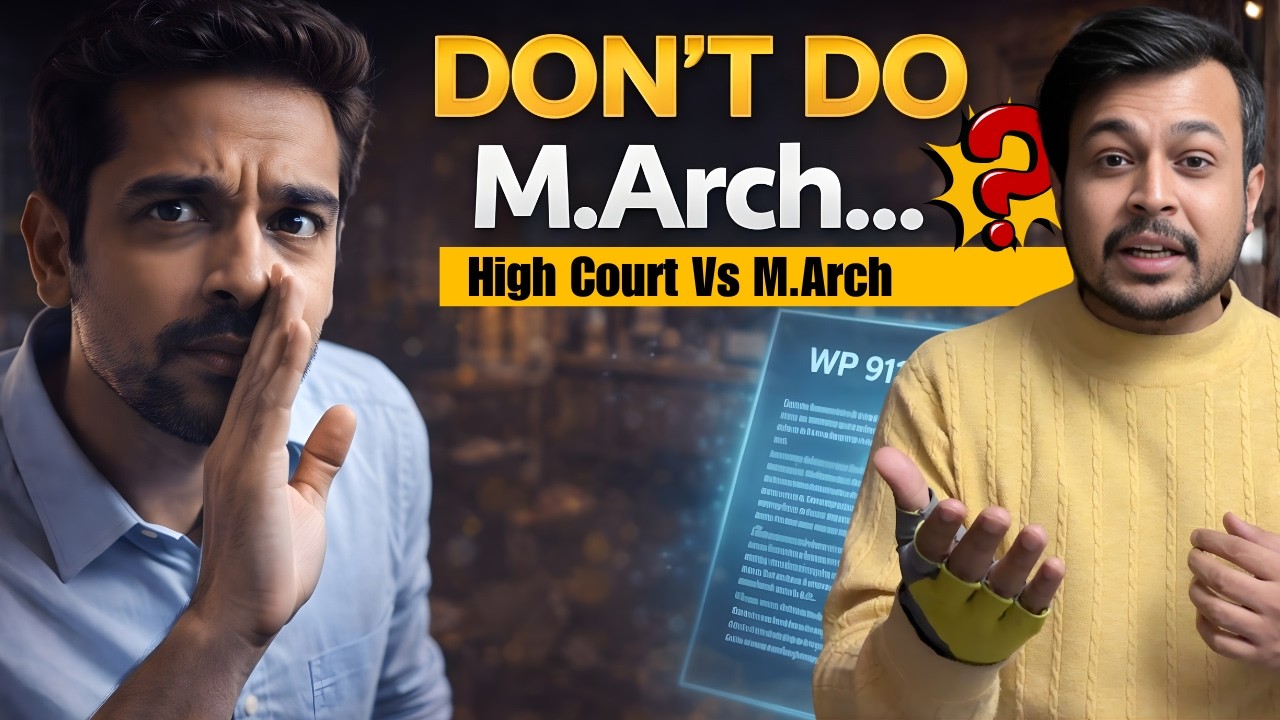 M.Arch Degree INVALID in India? 🚫 The Shocking High Court Truth!
