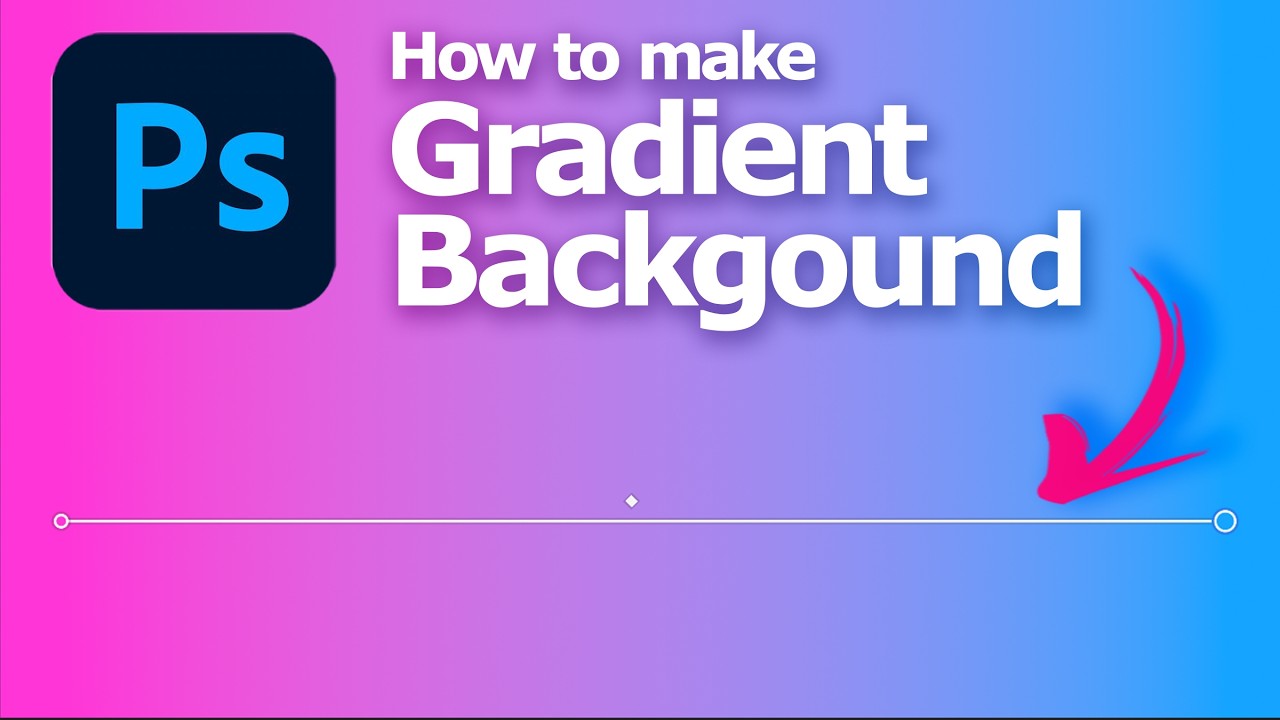 How to make gradient background in Photoshop