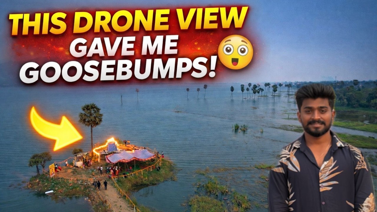 This Drone View Gave Me Goosebumps! 😍 Shiva Temple in Water