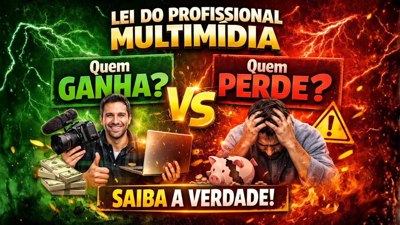 CAIU A CASA PARA OS CRIADORES DE CONTEÚDO? Entenda a LEI DO PROFISSIONAL MULTIMÍDIA!