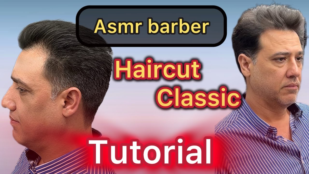 Asmr barber 💈 _ Haircut for an older man with a full haircut