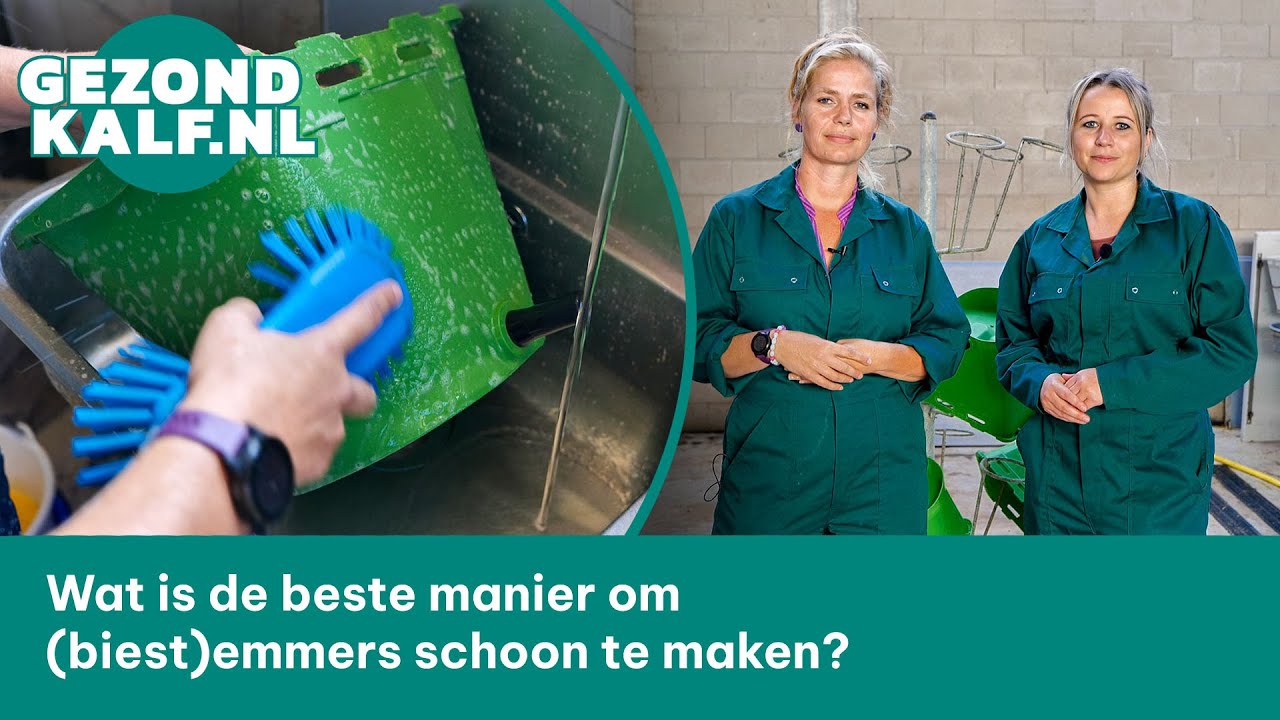 Wat is de beste manier om (biest)emmers schoon te maken?