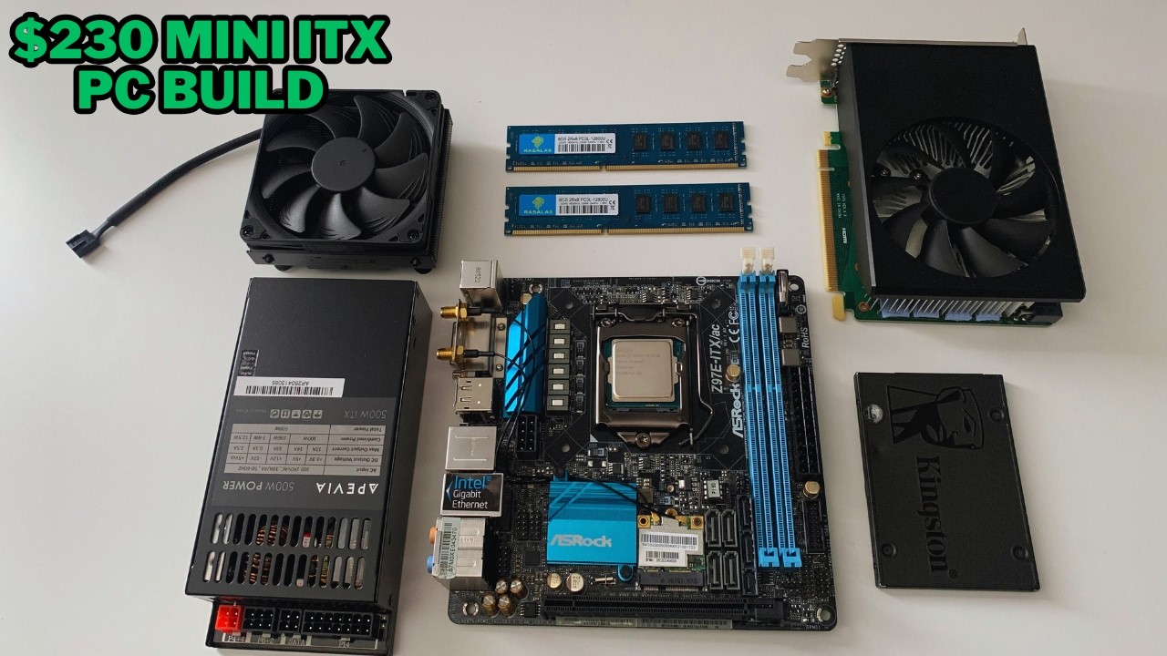 $230 Mini ITX PC Build | i7 4770 + GTX 1660 TI 6GB | Flex PSU