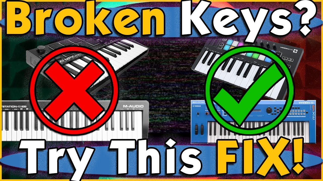 DIY & Save Money! Midi Keyboard Controller Repair. How To Fix Broken Keys On A Synth