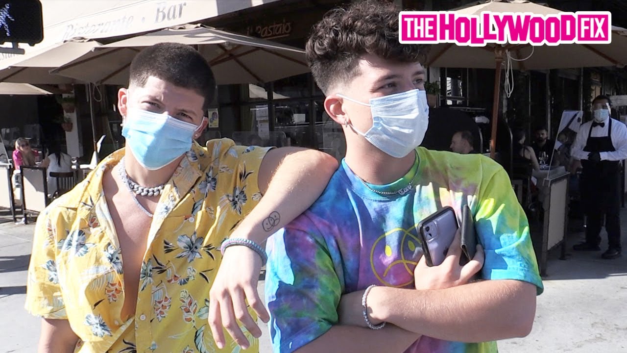 Tony & Ondreaz Lopez Talk Sofie Dossi, Nikita Dragun, Peaches & Charli D'Amelio In Beverly Hills