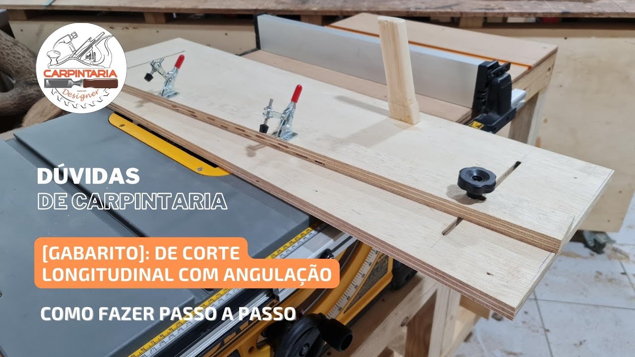 GABARITO DE CORTE LONGITUDINAL COM ANGULAÇÃO