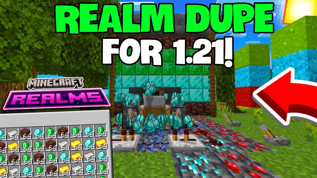 NEW Realm Duplication Glitch Minecraft Bedrock 1.21 (2025)