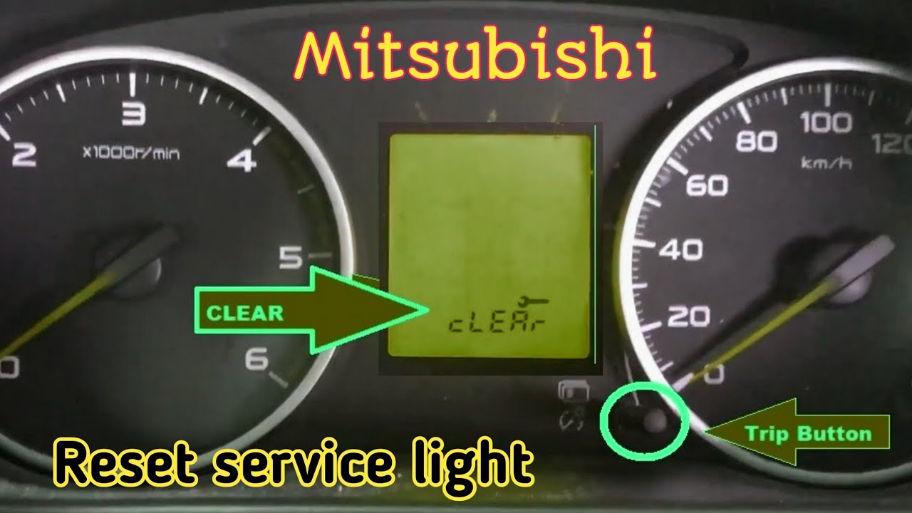 How to reset service light  Mitsubishi Triton