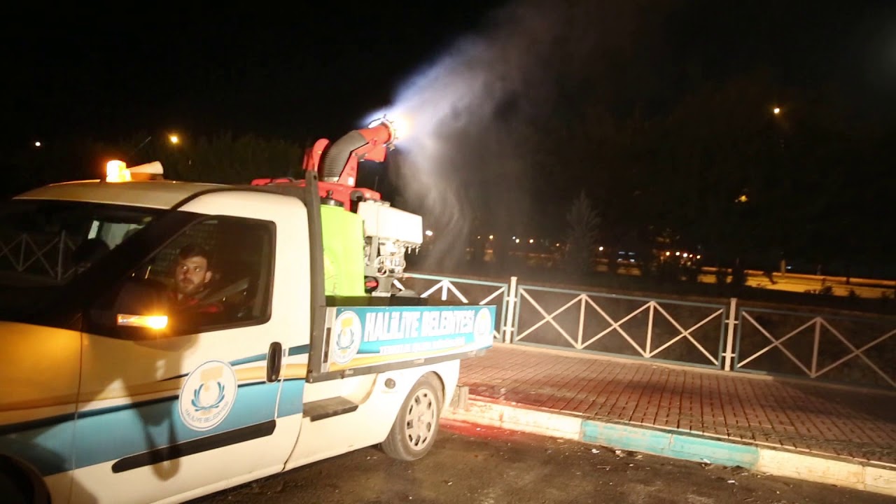 HALİLİYE’DE, İLAÇLAMA ÇALIŞMALARINDA YOĞUN GECE MESAİSİ