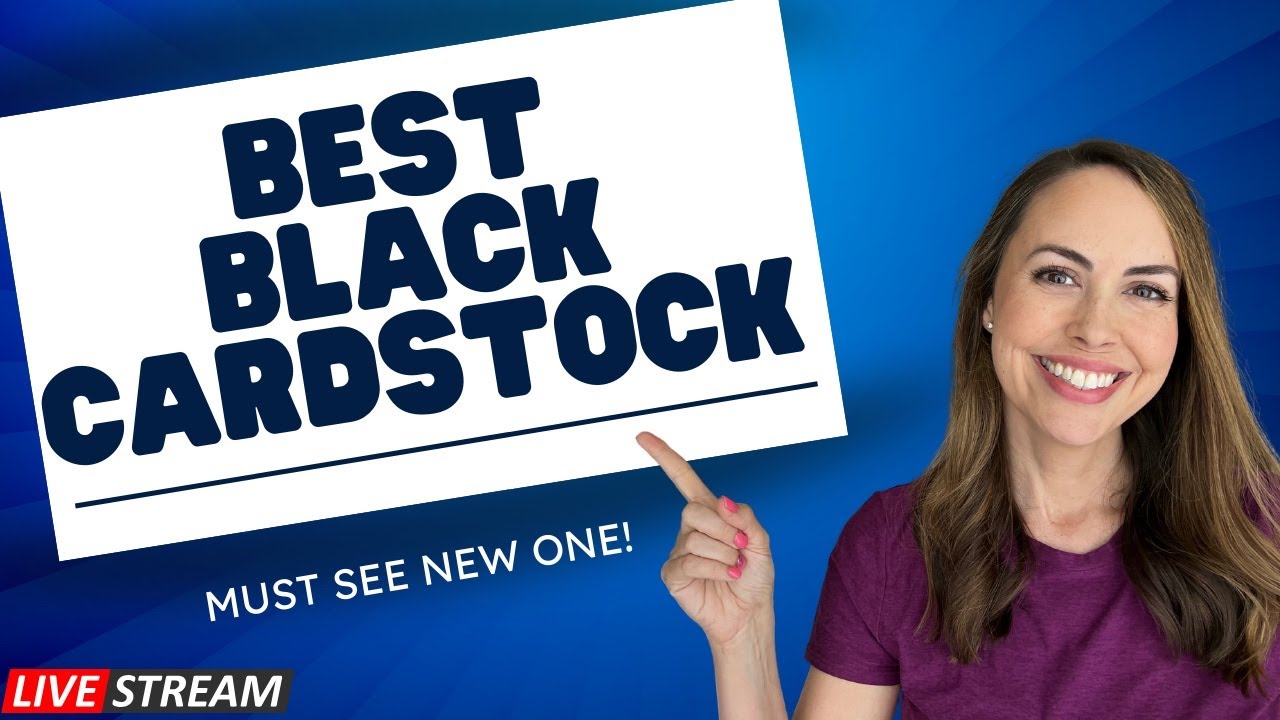What is the BEST Black 🖤 Cardstock? Let's Test the Options! #papercraft