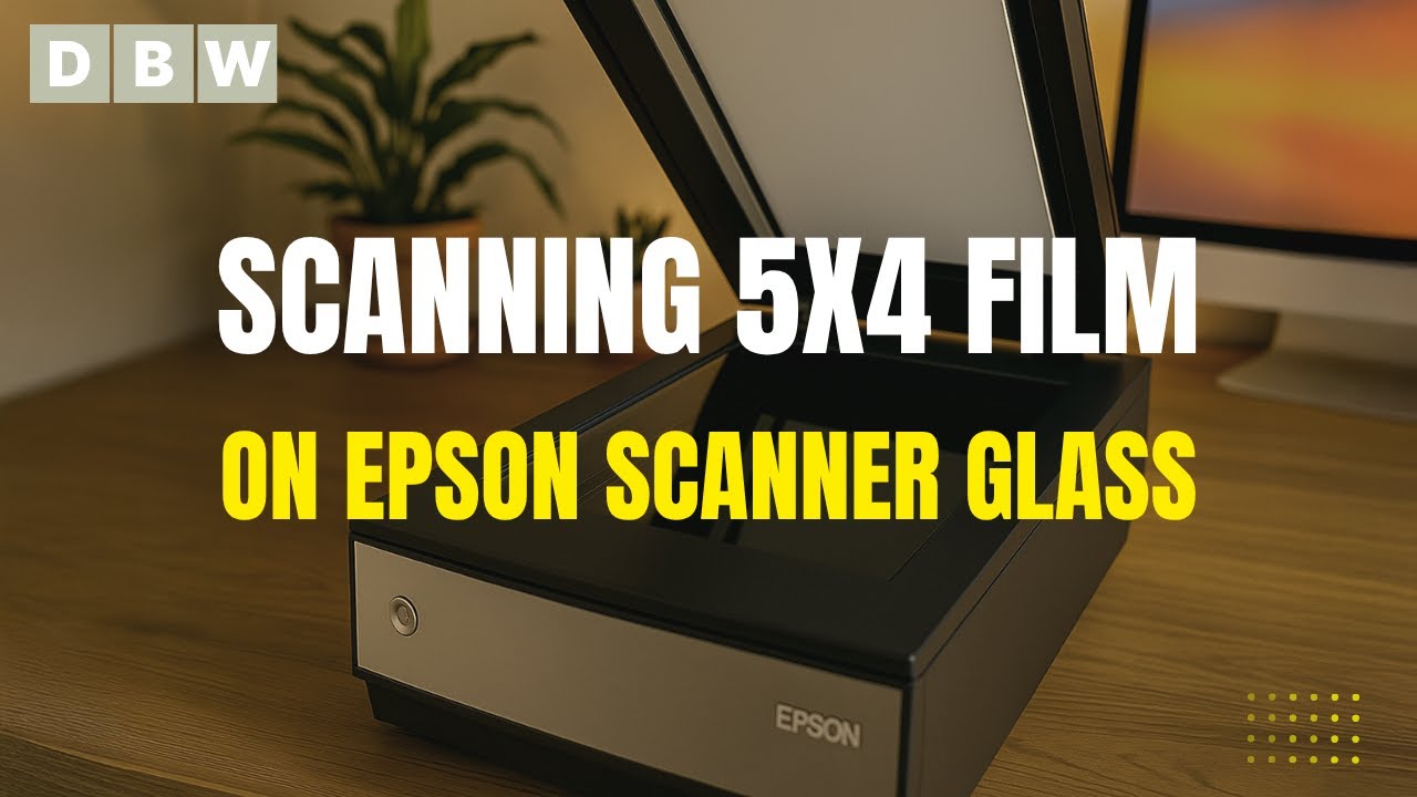 Scanning 5x4 Film Direct Onto Epson V800 Scanner Glass And Software Lens Settings