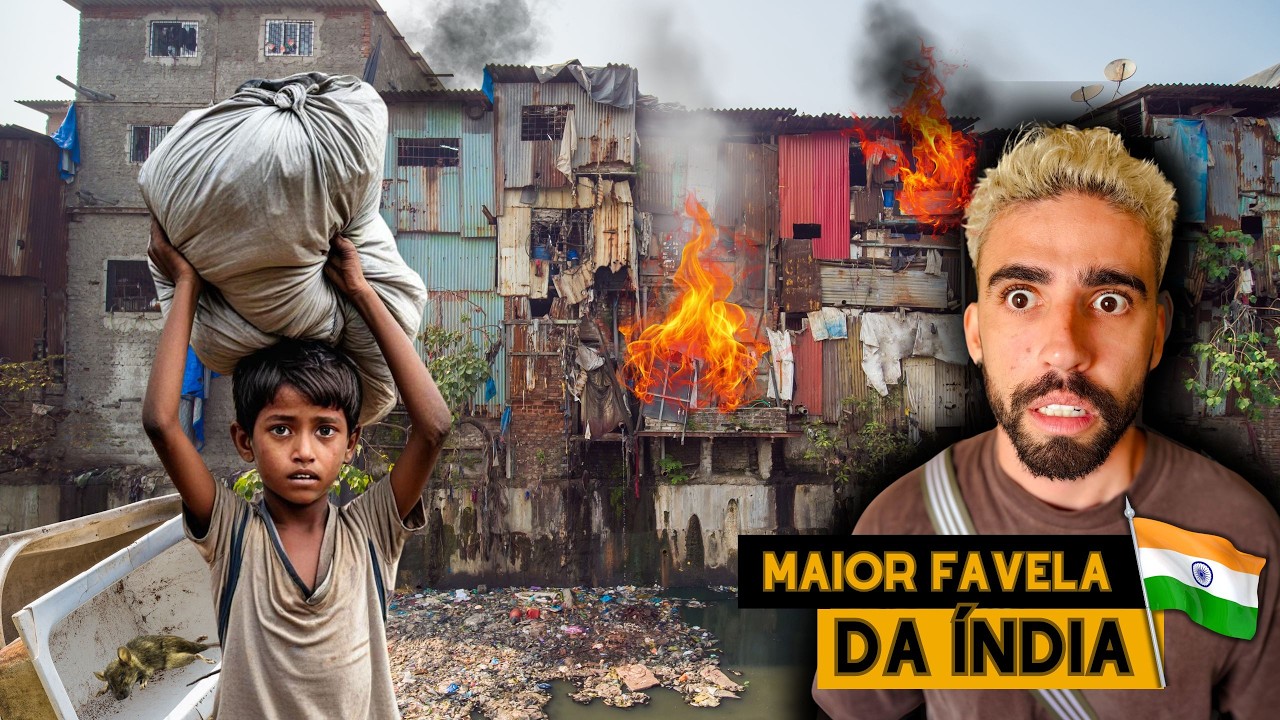 A vida REAL da maior FAVELA DO MUNDO! Um dia em Dharavi na &Iacute;ndia.