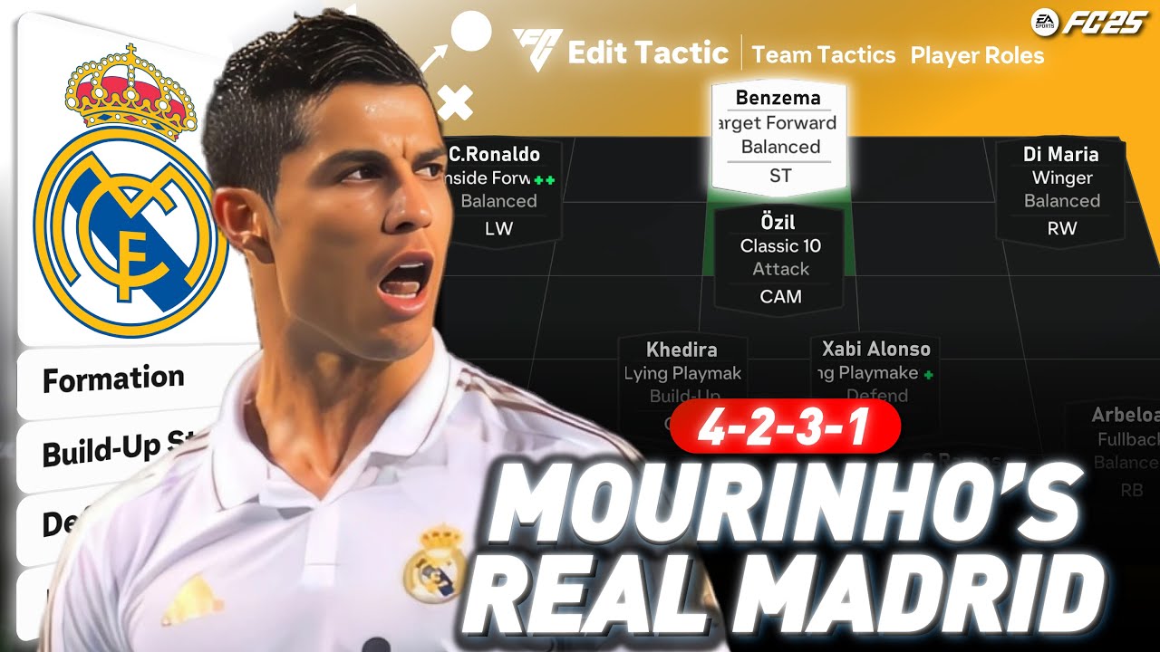 🟡⚪ ТАКТИКА ЖОЗЕ МУРИНЬО «Реал Мадрид» 4-2-3-1 В FC 25 ⚽🏆