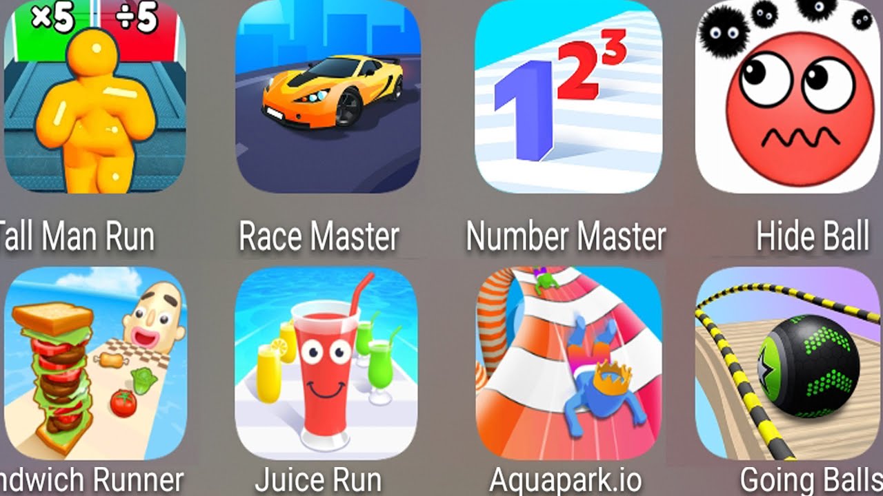 Going Balls,Hide Ball,Sandwich Runner,Juice Run,Number Master 3D,Race Master,Tall Man Run,Aquapark.i