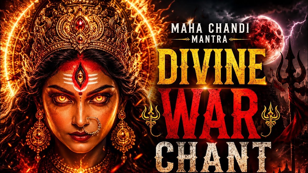MAHA CHANDI MANTRA 🔱 Most Powerful Sanskrit War Chant | Aing Hring Kling Chamundayai Viche