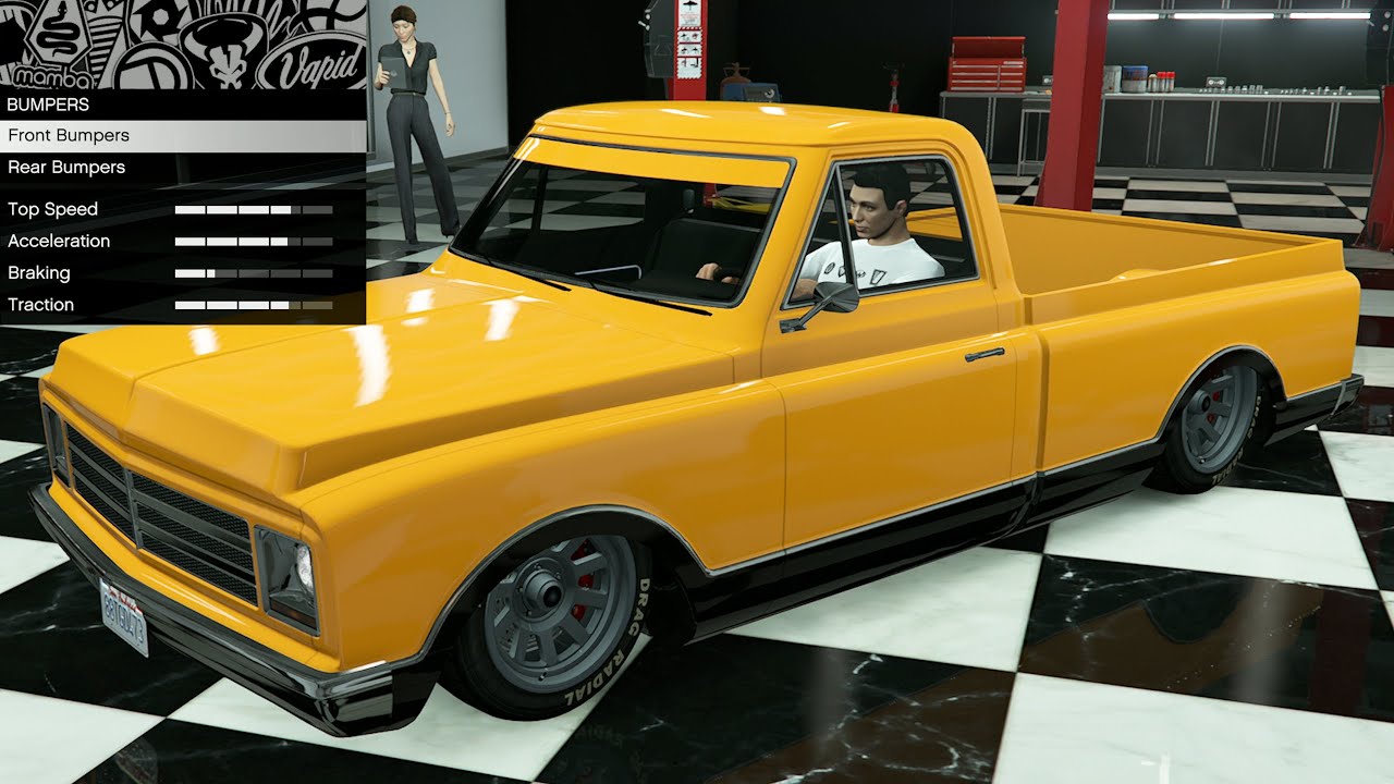 GTA 5 - Past DLC Vehicle Customization - Declasse Yosemite (Chevy C10)