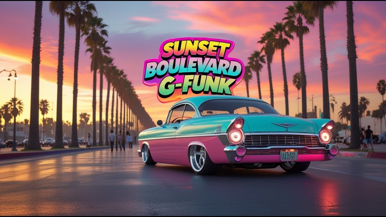 🎵 G-Funk Sunset Drive – Chrome Reflections & California Chill 🌴🌇