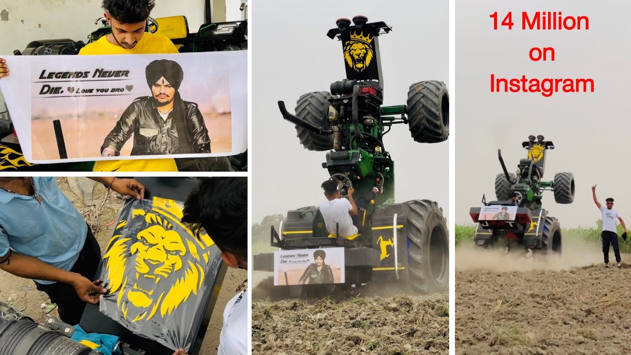 ❤️Sidhu moose wala poster Done 👍,new lion sticker, Nishu Deshwal, new stunt