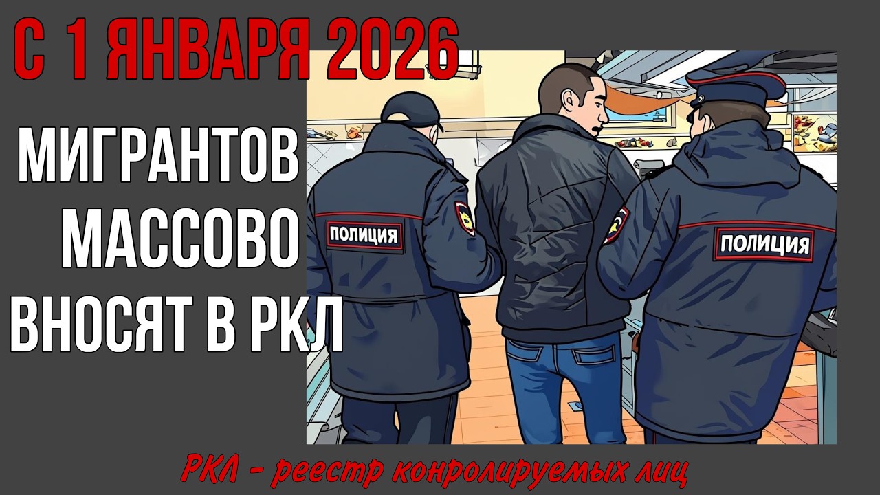 Почему мигрантов стали массово вносить в РКЛ? Информация из МВД.