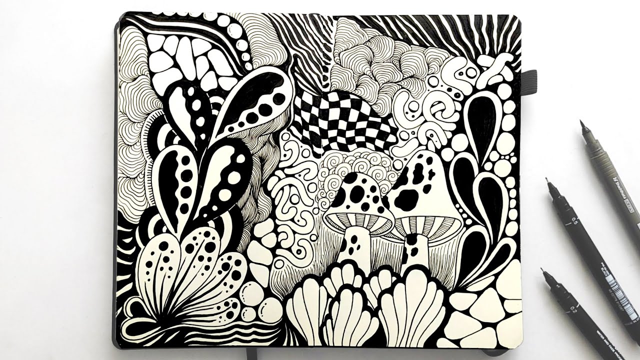 Zentangle art | zentangle patterns | zendala | how to draw zentangle