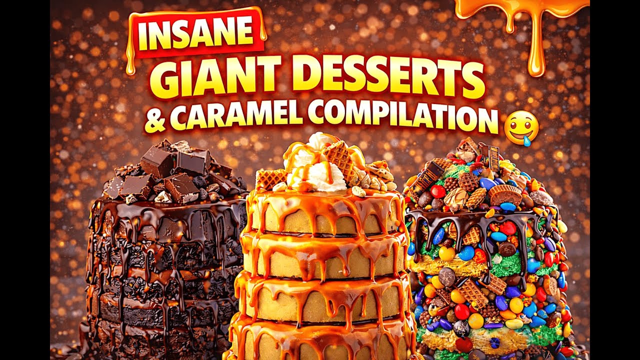 The Most Satisfying Food Video | Giant Desserts & Caramel Compilation 🤯