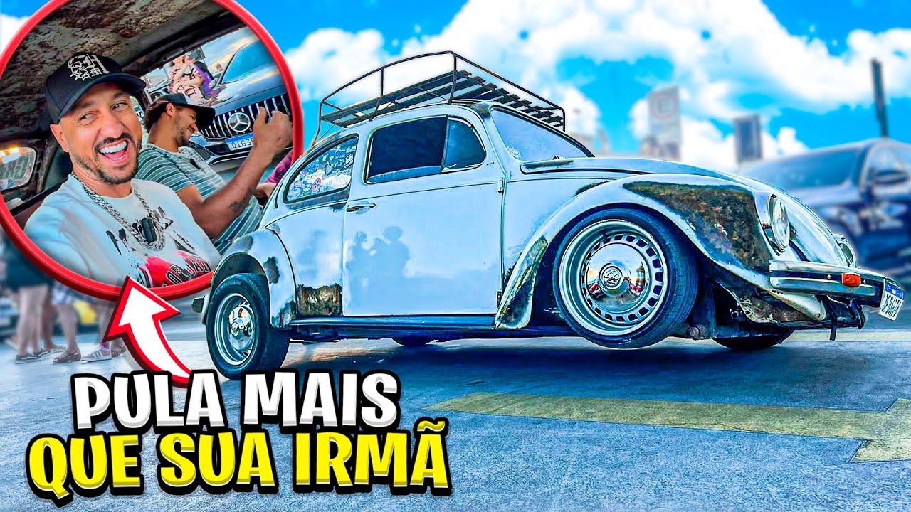 FUSCA LOW RIDER QUE PULA E SAI DO CHÃO PAROU O EVENTO DO ZERO500 ! 😱