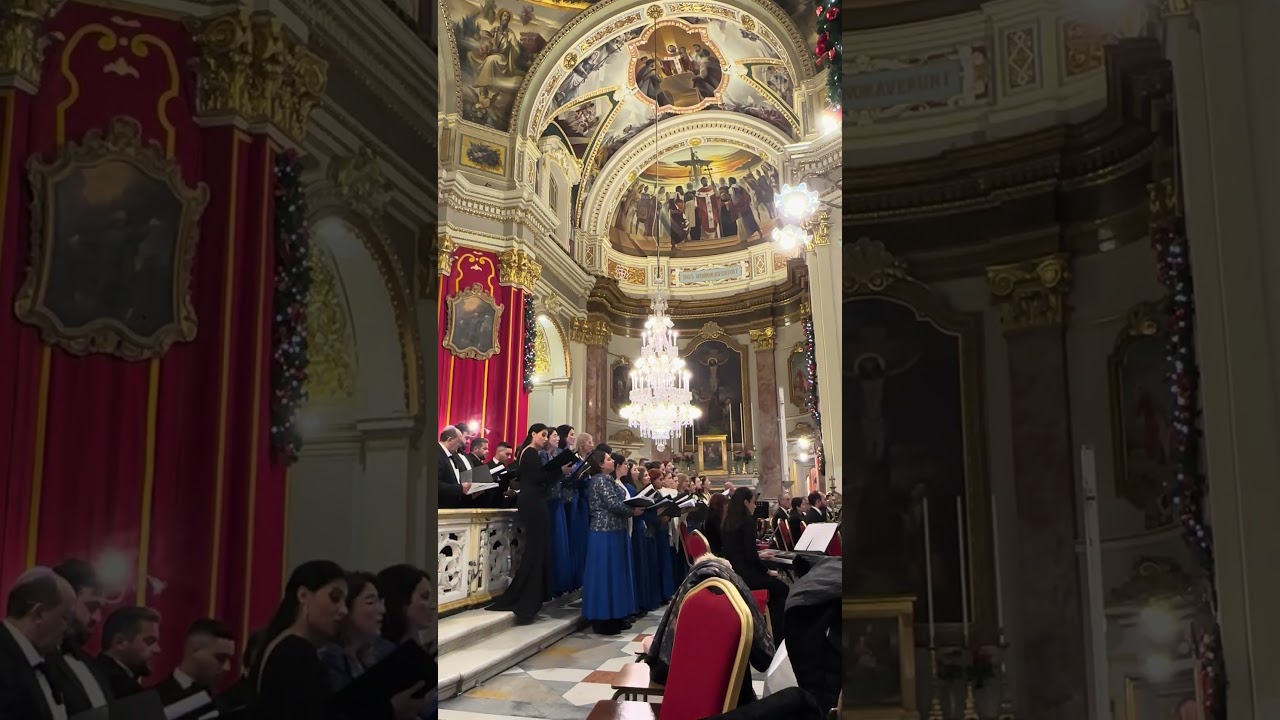 Floriana, Malta. Carol of the bells. AMADEUS CHAMBER CHOIR. Всем Мира! С наступающим!