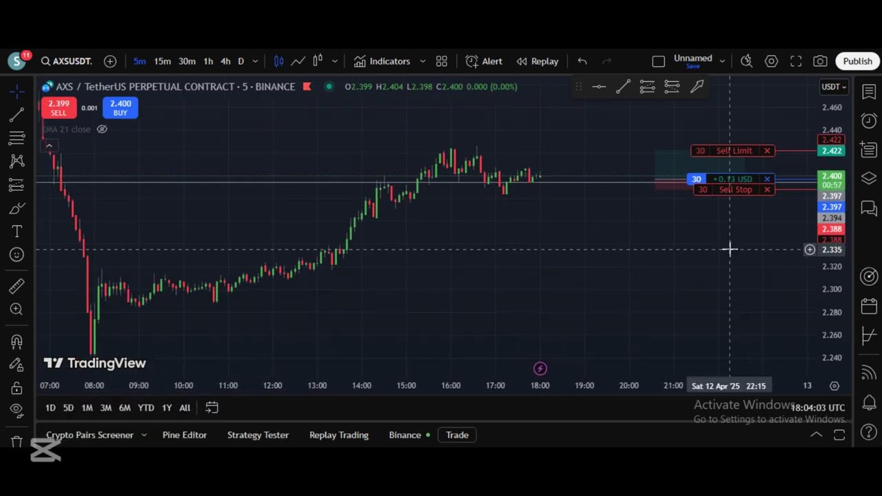🔥 Live Trading : Spotting the Trade, Nailing Entry & Exit Points!.  AXS/USDT