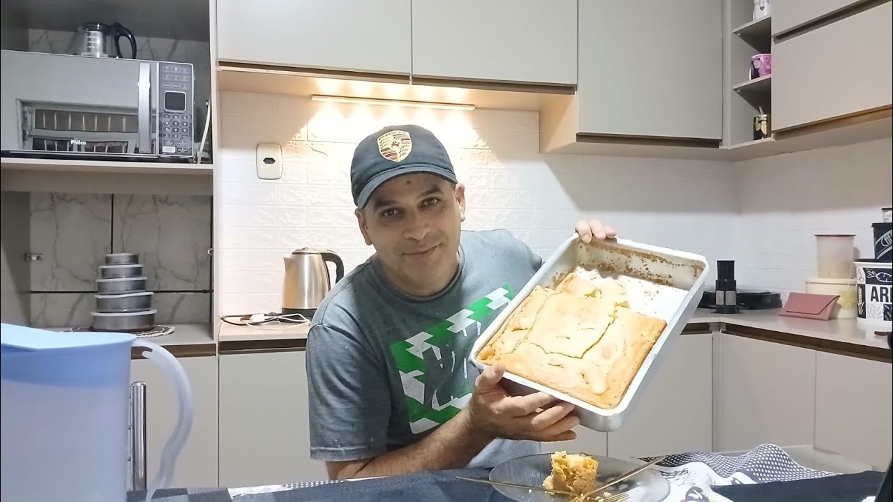 esposa fez um torta maravilhosa