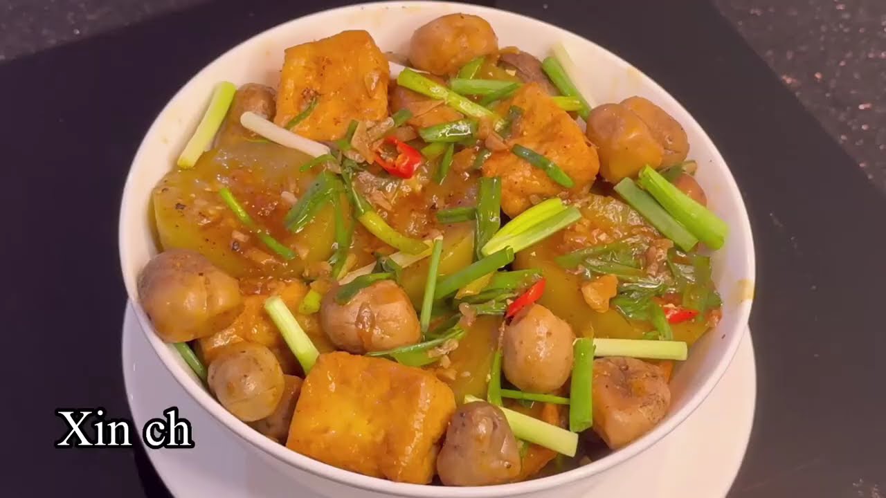 Món Chay Ngon |  Món Bầu Kho Chay Thập Cẩm Đậu Hũ Nấm Rơm Đơn Giản Nhưng Rất Ngon #68