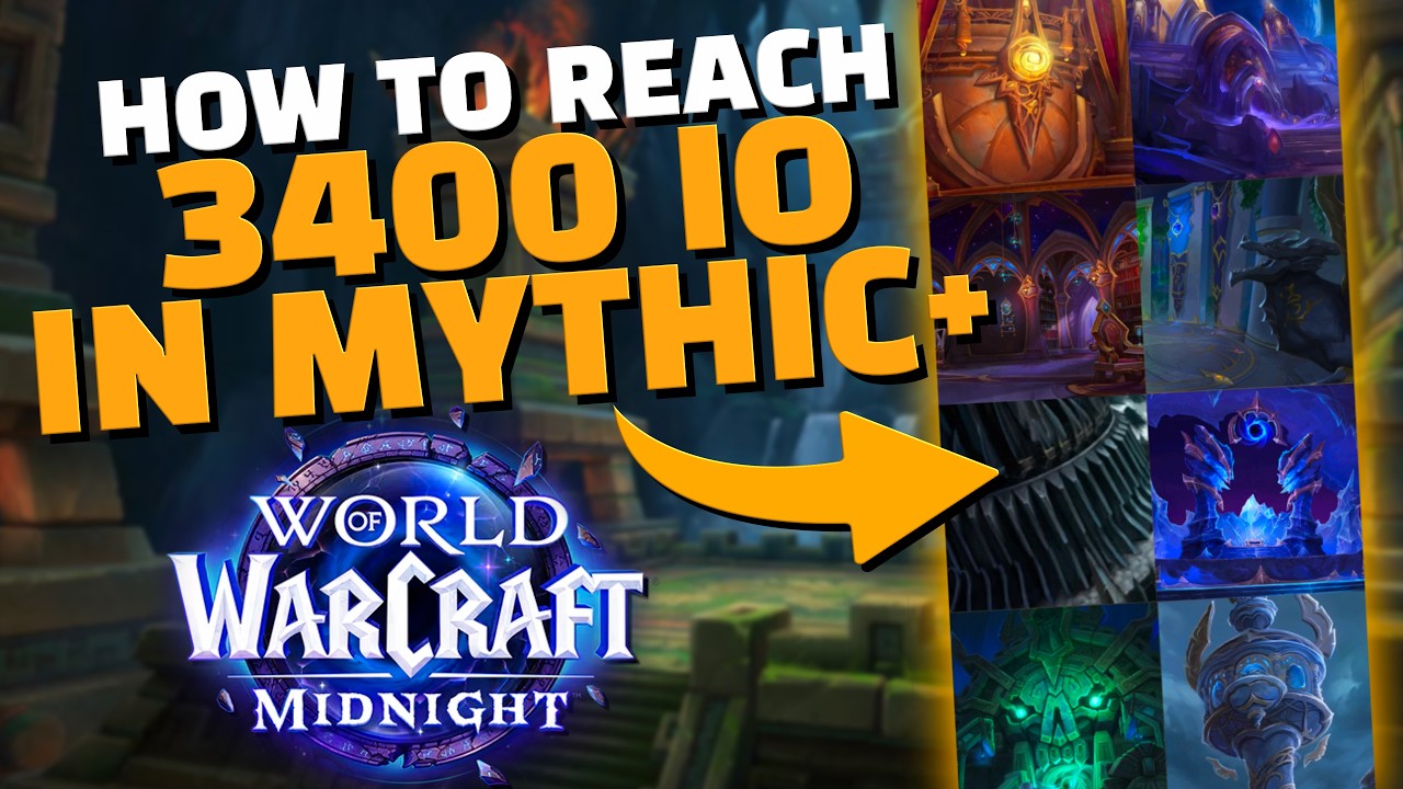 How To Easily Reach 3400 Rating In Mythic+ | Midnight  Season 1