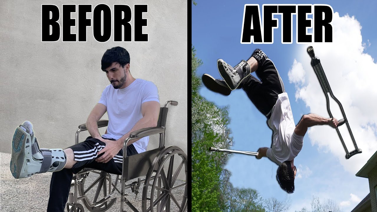 BROKEN FOOT Parkour Stunts