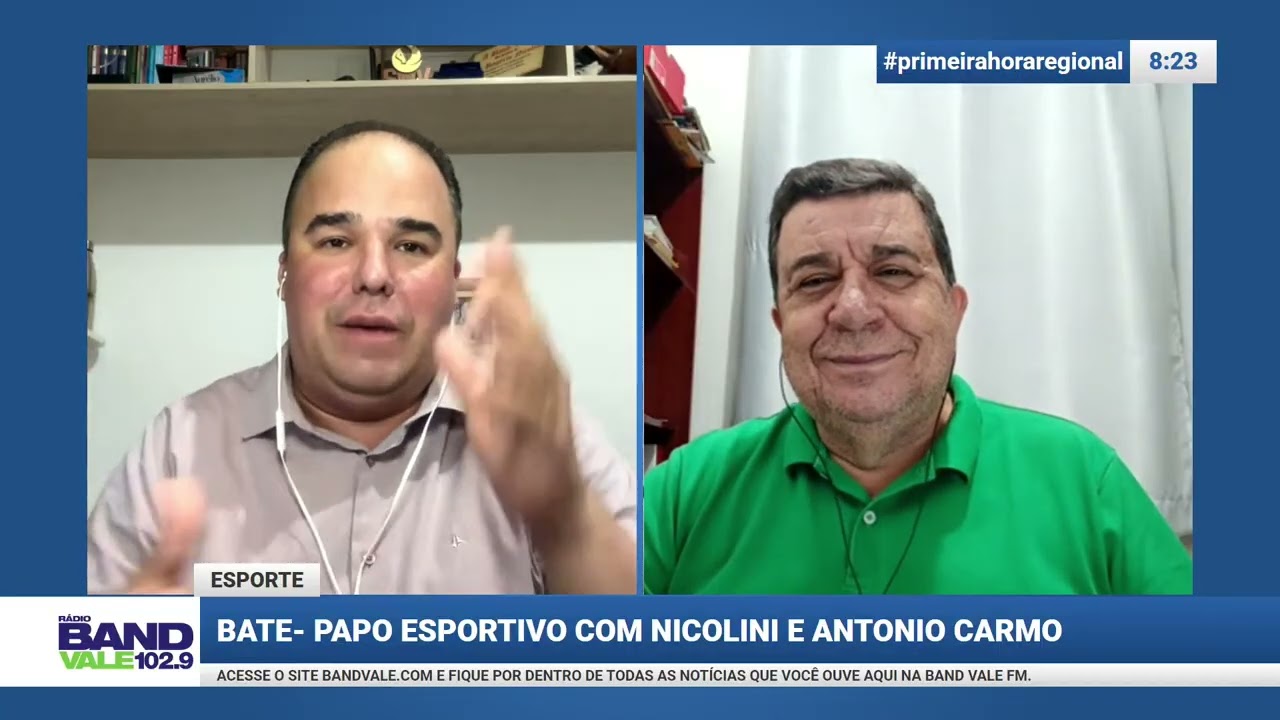 Bate-papo esportivo com Nicolini e Antonio Carmo - 20 de março de 2026