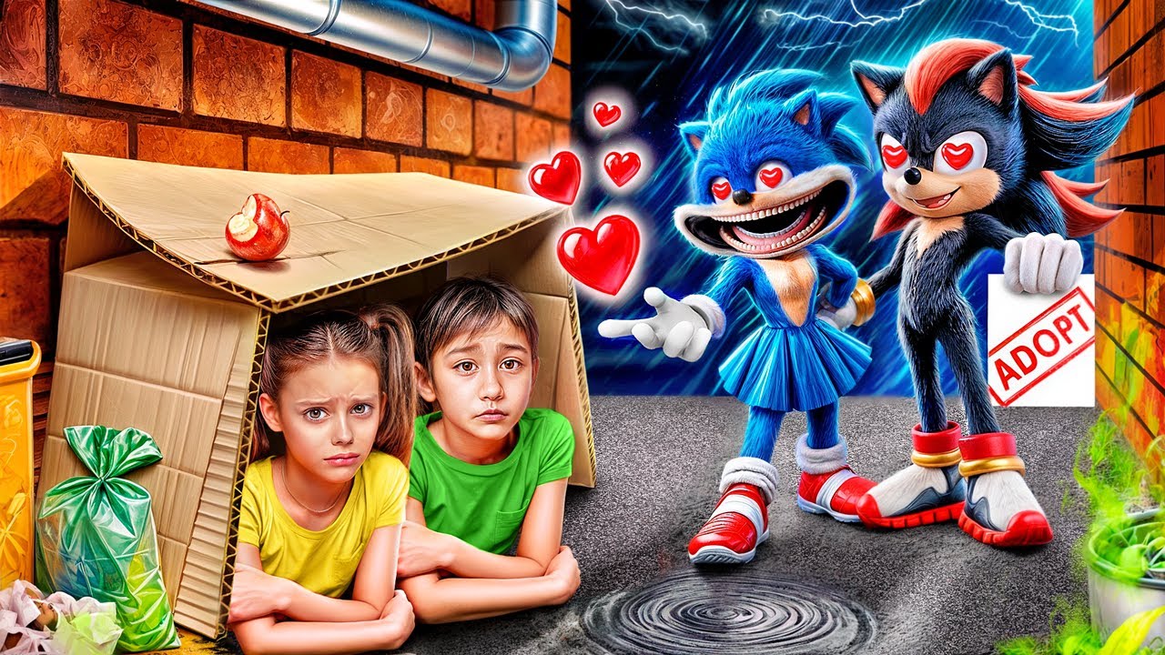 Fui adotado pelo SHADOW SONIC! Como se tornar Sonic the Hedgehog!