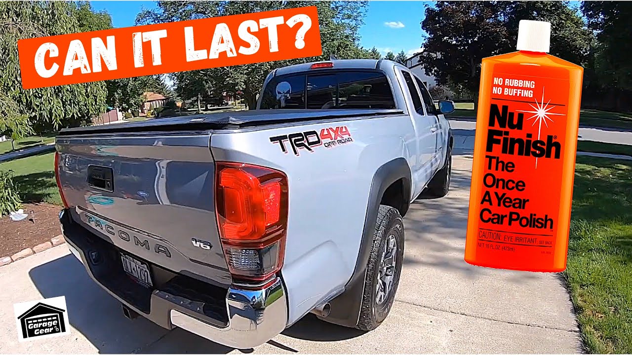 WAXING A 2019 TACOMA WITH NU FINISH CAR POLISH - Will It Last A Year? Realistic Detailing