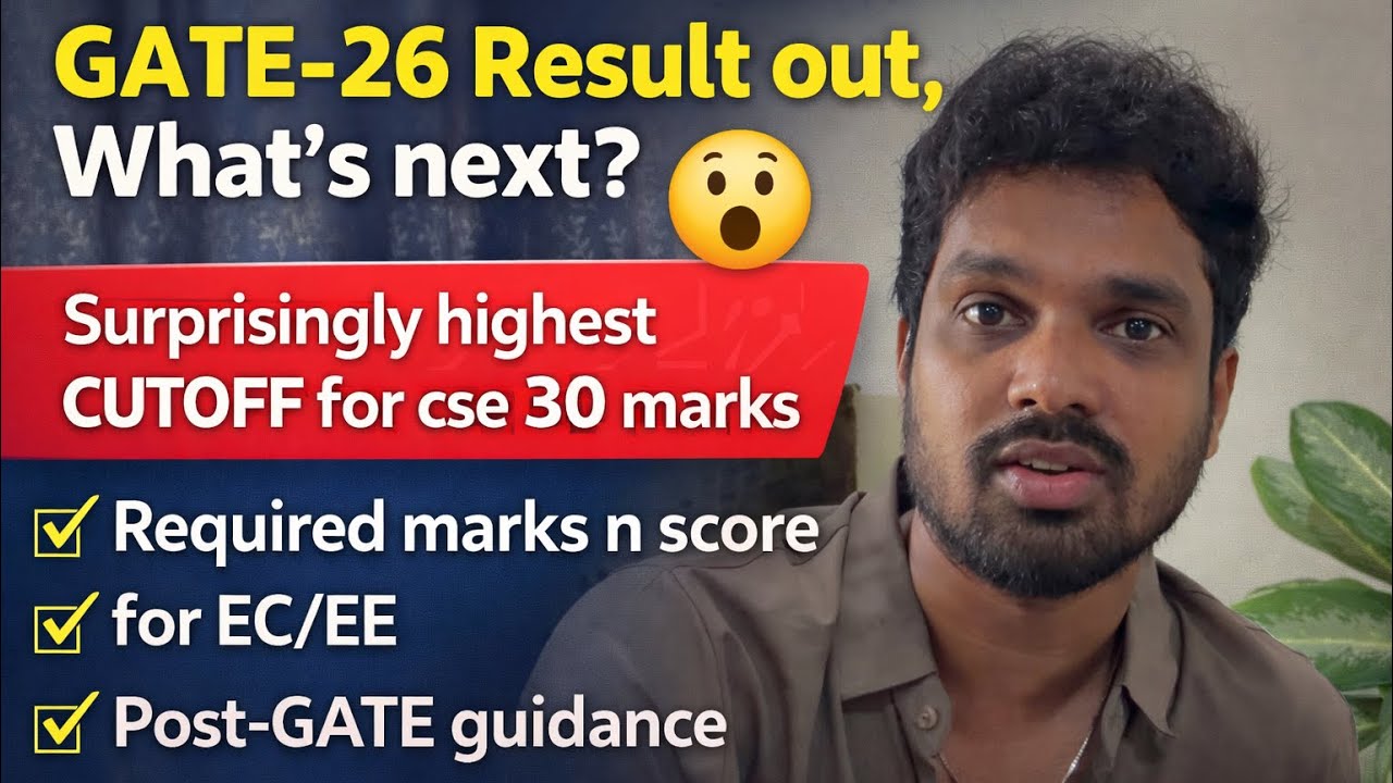 GATE-26 Result out whats next ?? Surprising facts about cutoff #gate2026 #gateresult 
