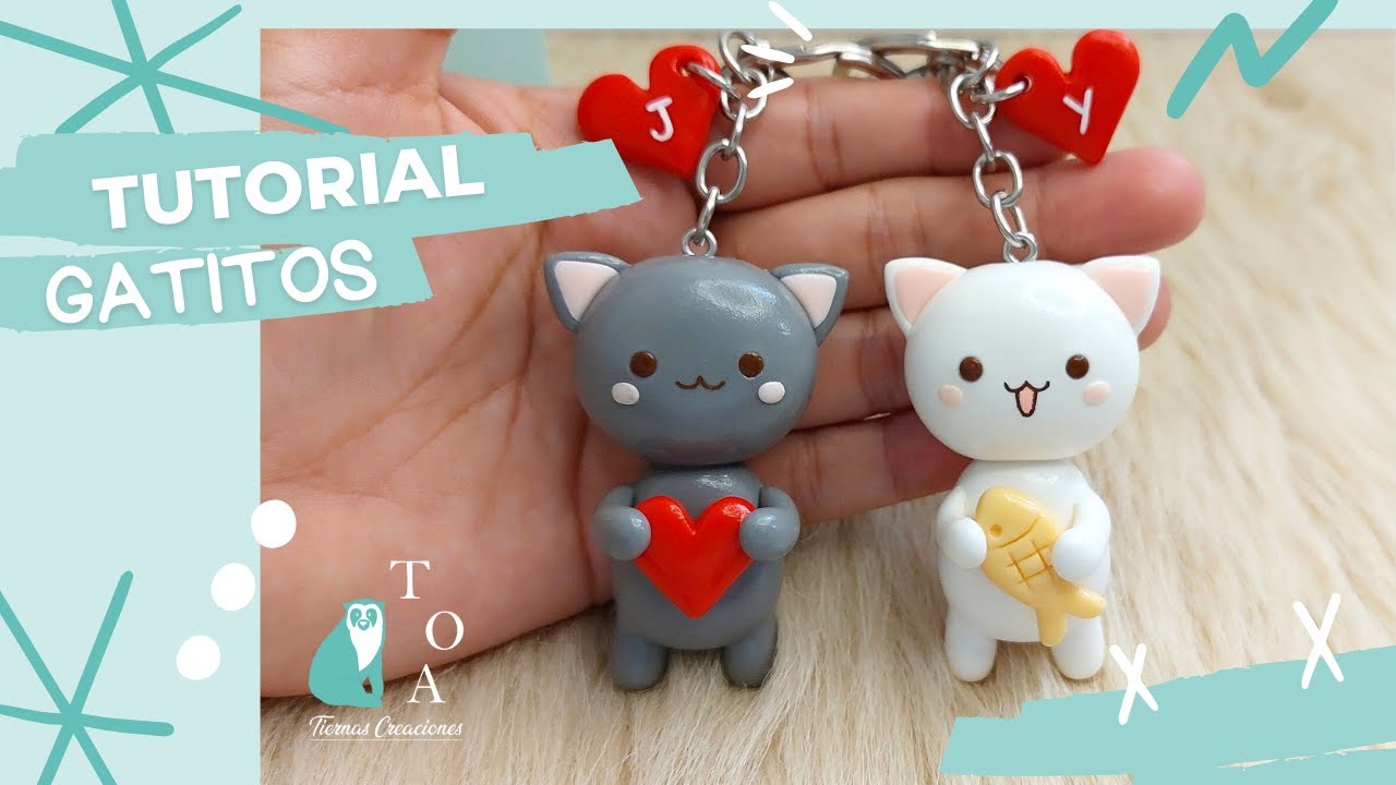 Tutorial Gatitos Amorosos - Porcelana fría / Kawaii Cats