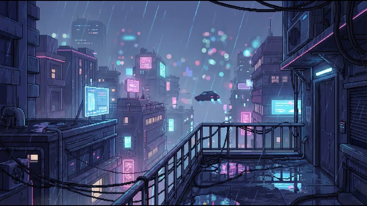 Ambient Sleep Music (1 Hour) | Calm Night City Glow
