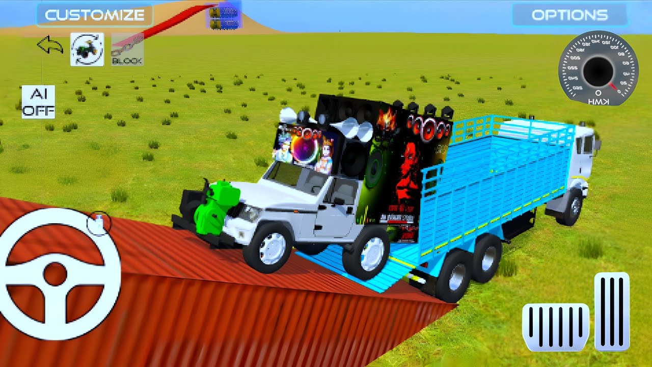 DJ Loaded On Tuck in Game 🔥 #dj #truck #dumpar #car #driving #gamingvideos
