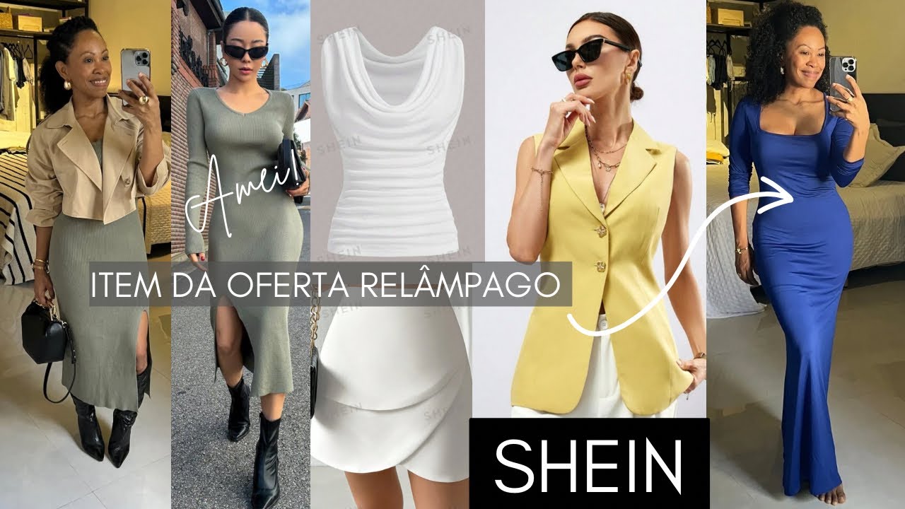 SHEIN HAUL + VESTIDO DIVO DA OFERTA RELÂMPAGO | COMPRINHAS