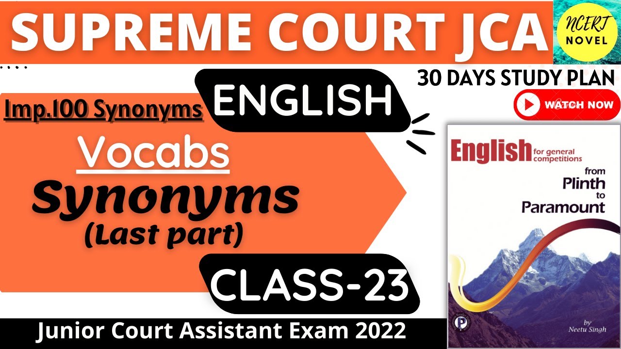 Supreme Court JCA English Classes | Junior Court Assistant English Preparation | SCI JCA English
